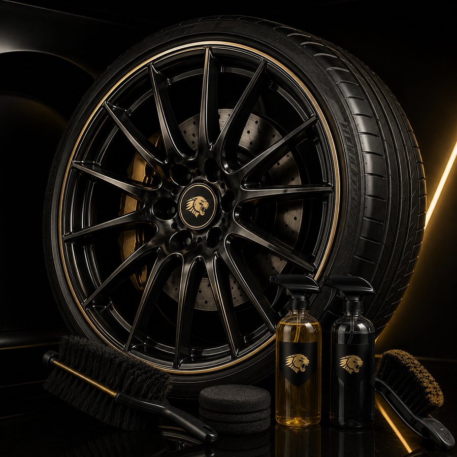 Wheel and tire detailing products