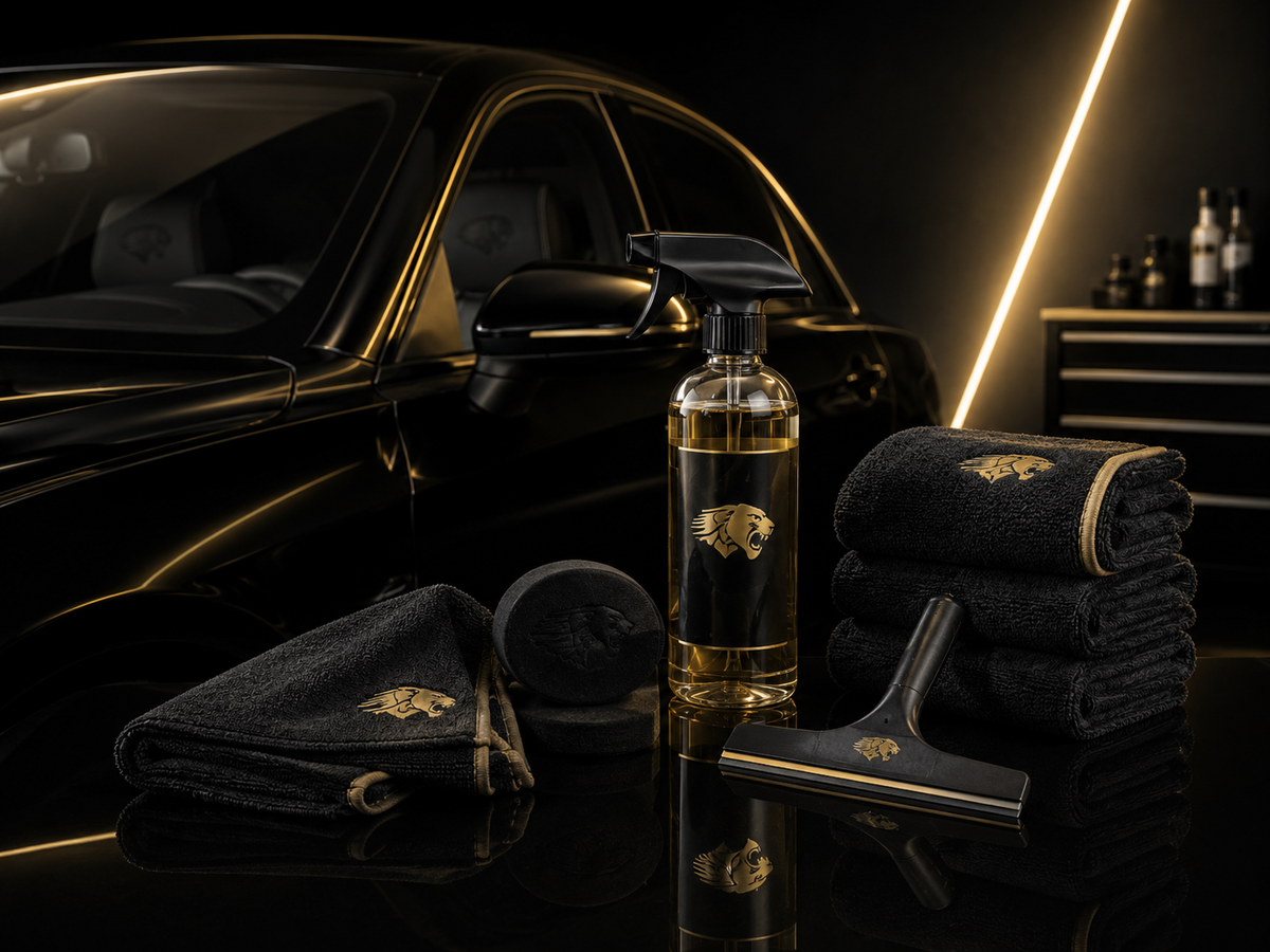 Automotive glass cleaning and care products