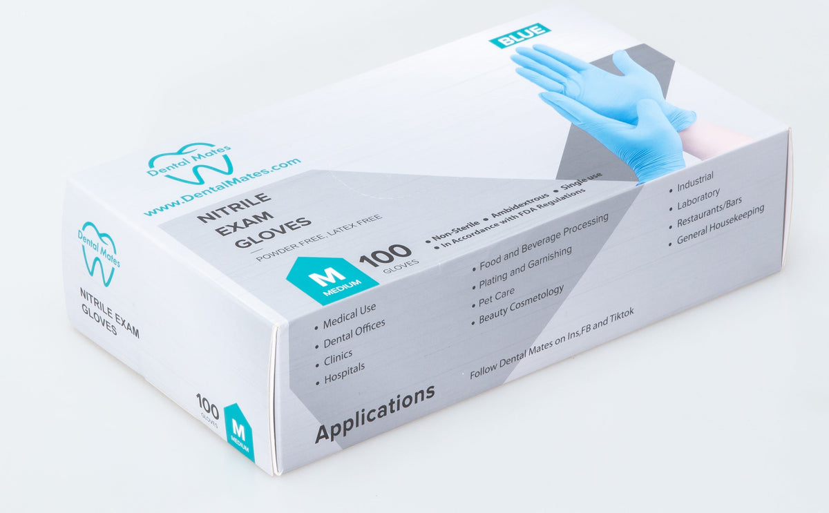 4mil Blue Nitrile Gloves