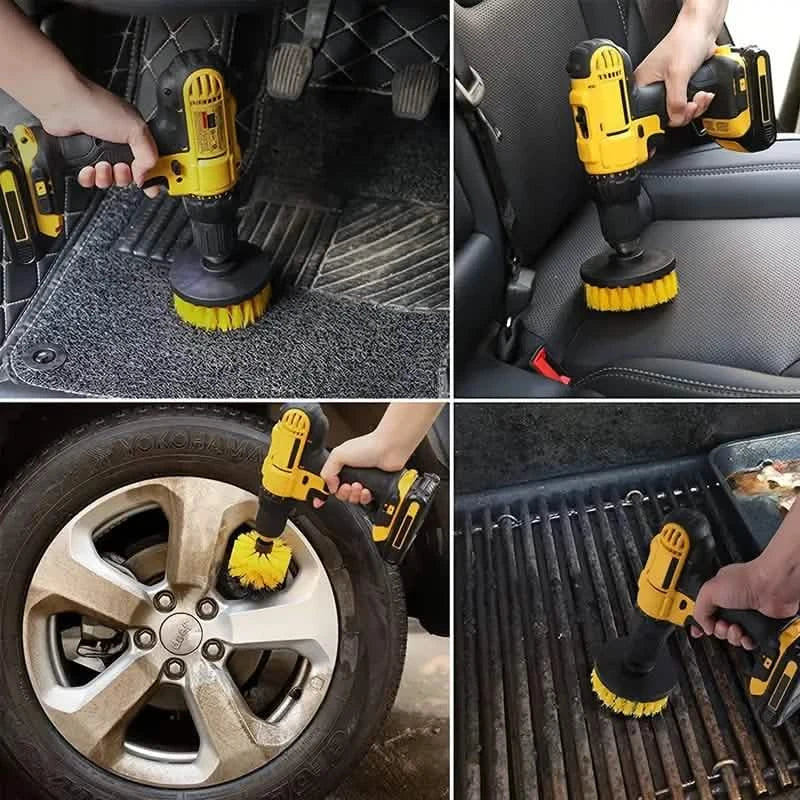 3-Piece Power Scrubber Brush Kit