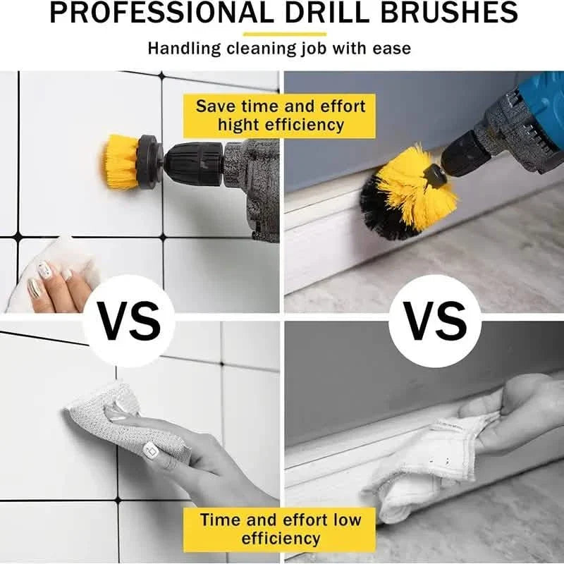 3-Piece Power Scrubber Brush Kit