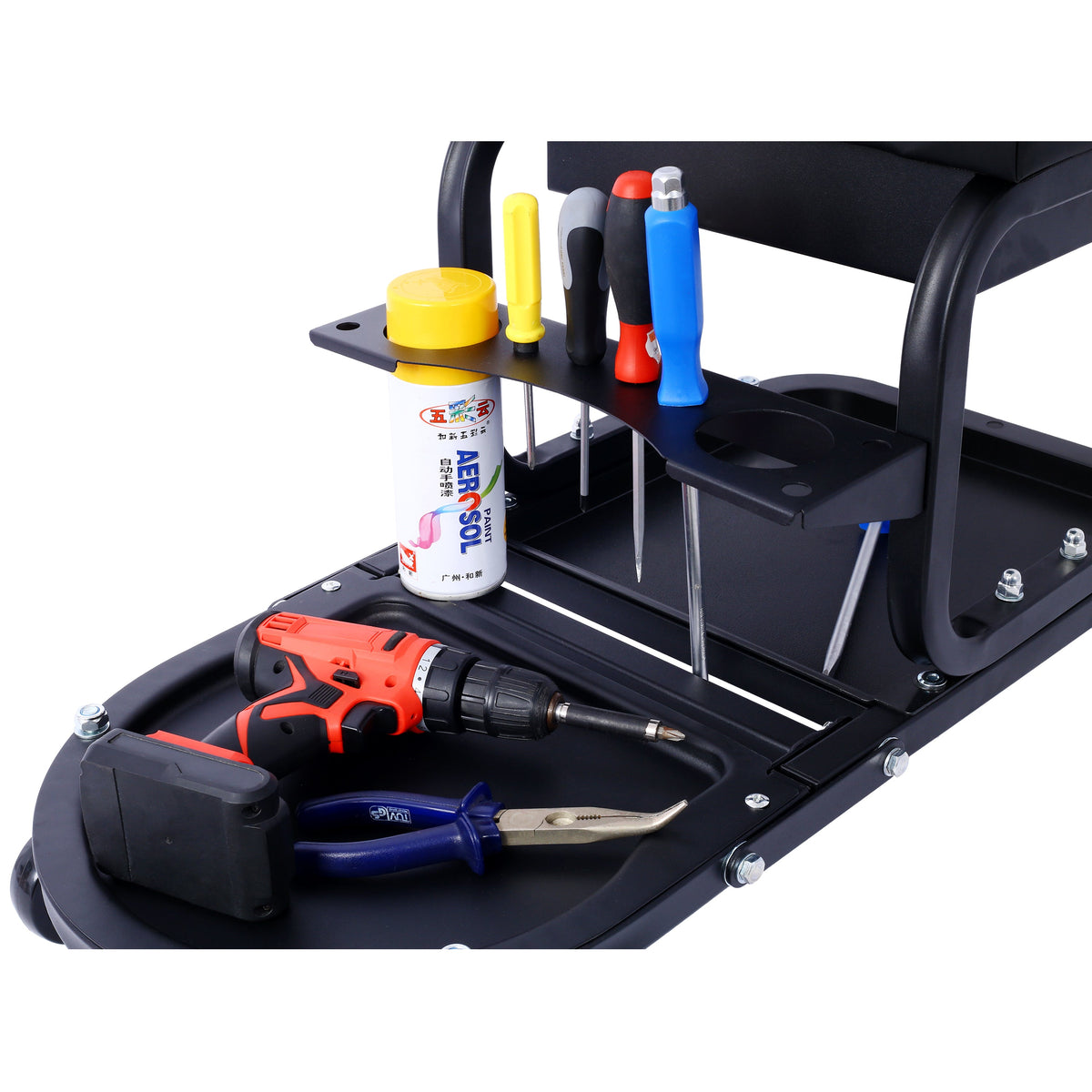 Rolling Detailing Utility Cart – Black