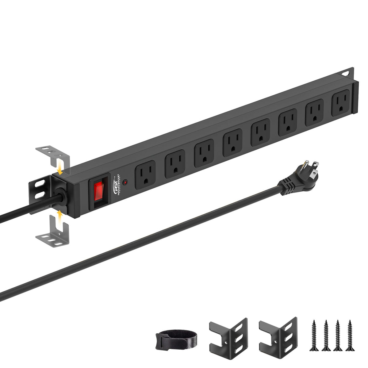 CRST 8-Outlet Heavy-Duty Power Strip