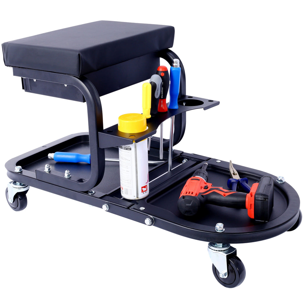 Rolling Detailing Utility Cart – Black