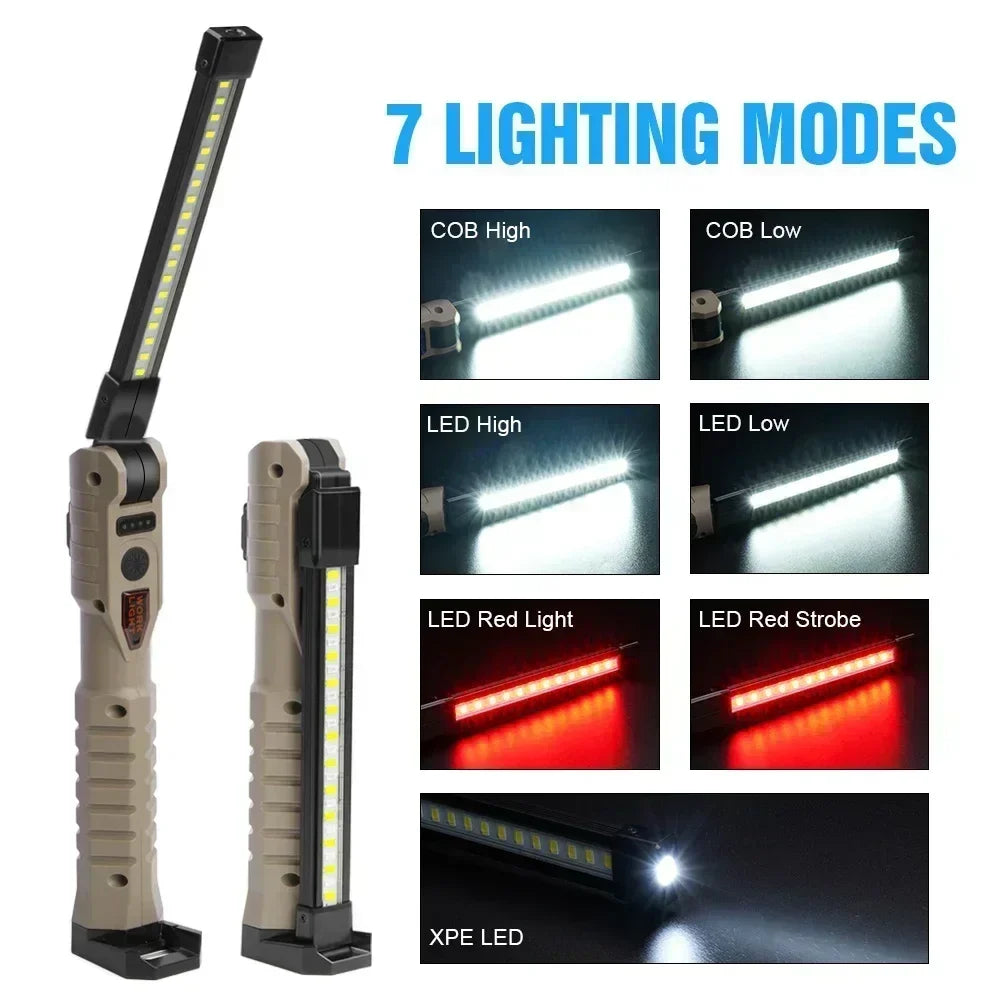 Folding COB LED Inspection Work Light