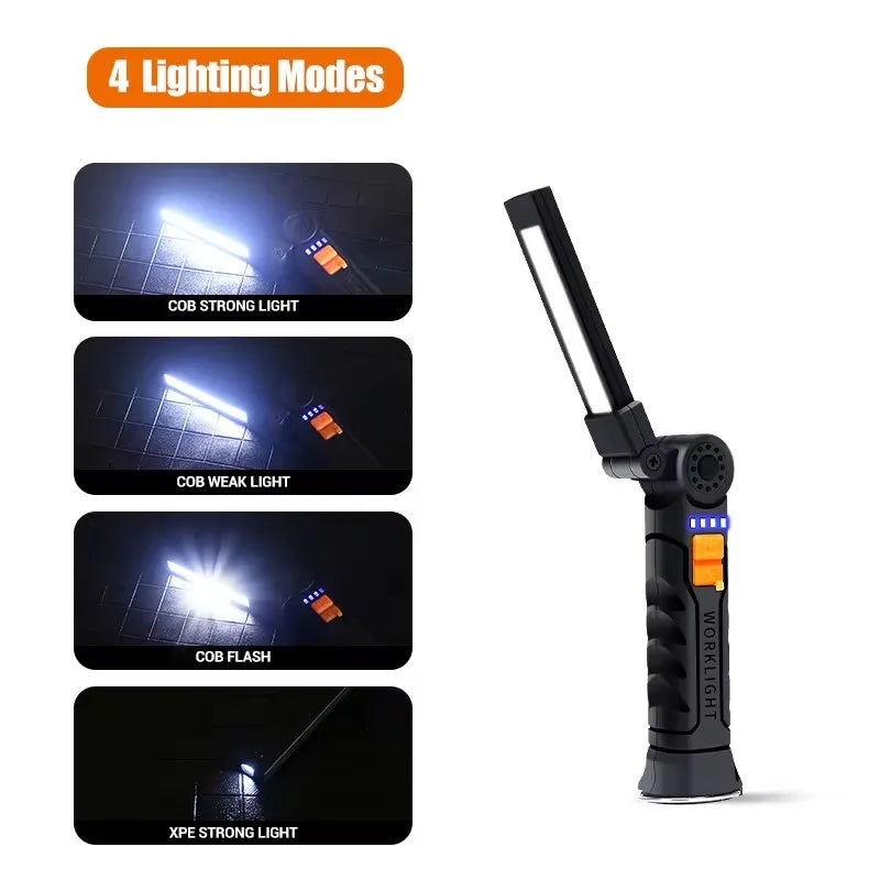 Folding COB LED Inspection Work Light