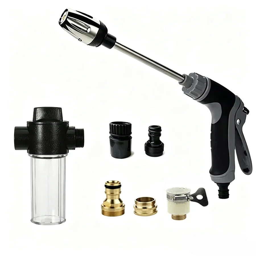 High Portable Automobiles Cleaning Tool Garden Lawn Watering Hose Nozzle Foam Lance High Pressure Sprinkler Water...