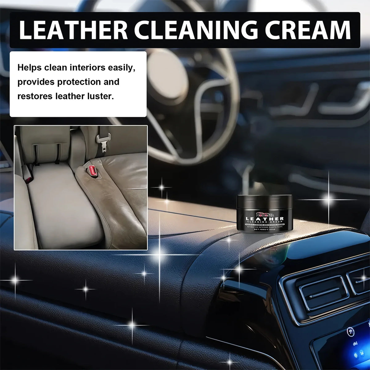 Car Leather Cleaning & Conditioning Cream