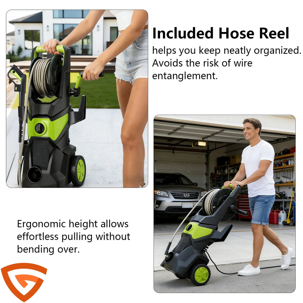 5000 PSI Electric Pressure Washer – 52.5 ft