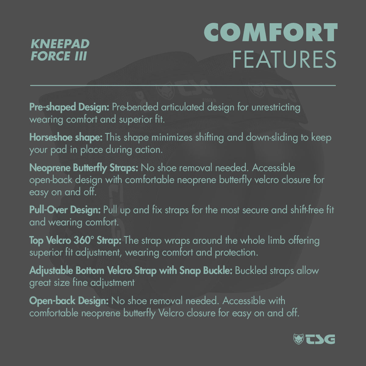 TSG Force III Knee Pads