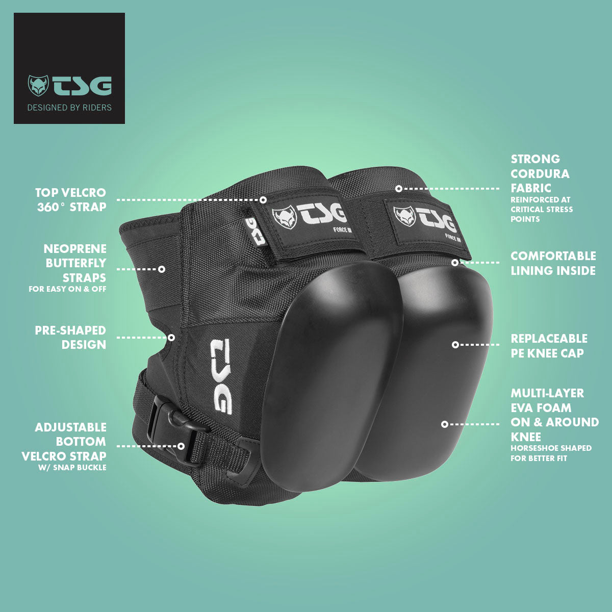 TSG Force III Knee Pads