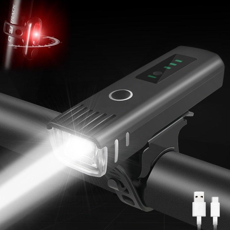 Smart USB Rechargeable Bike Light Set