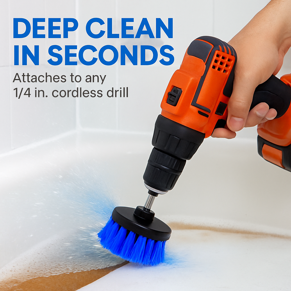 3-Piece Drill Brush Cleaning Set