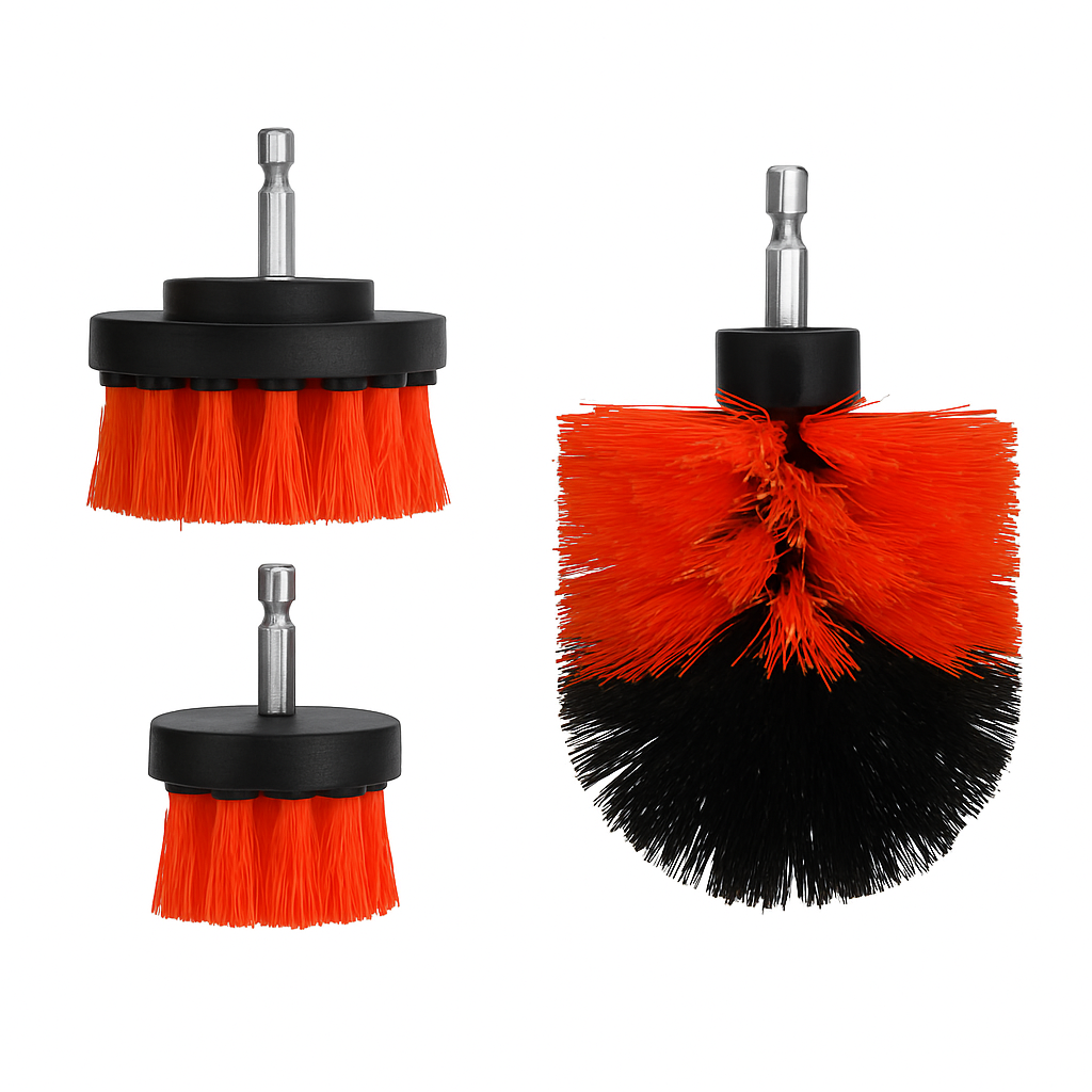 3-Piece Drill Brush Cleaning Set