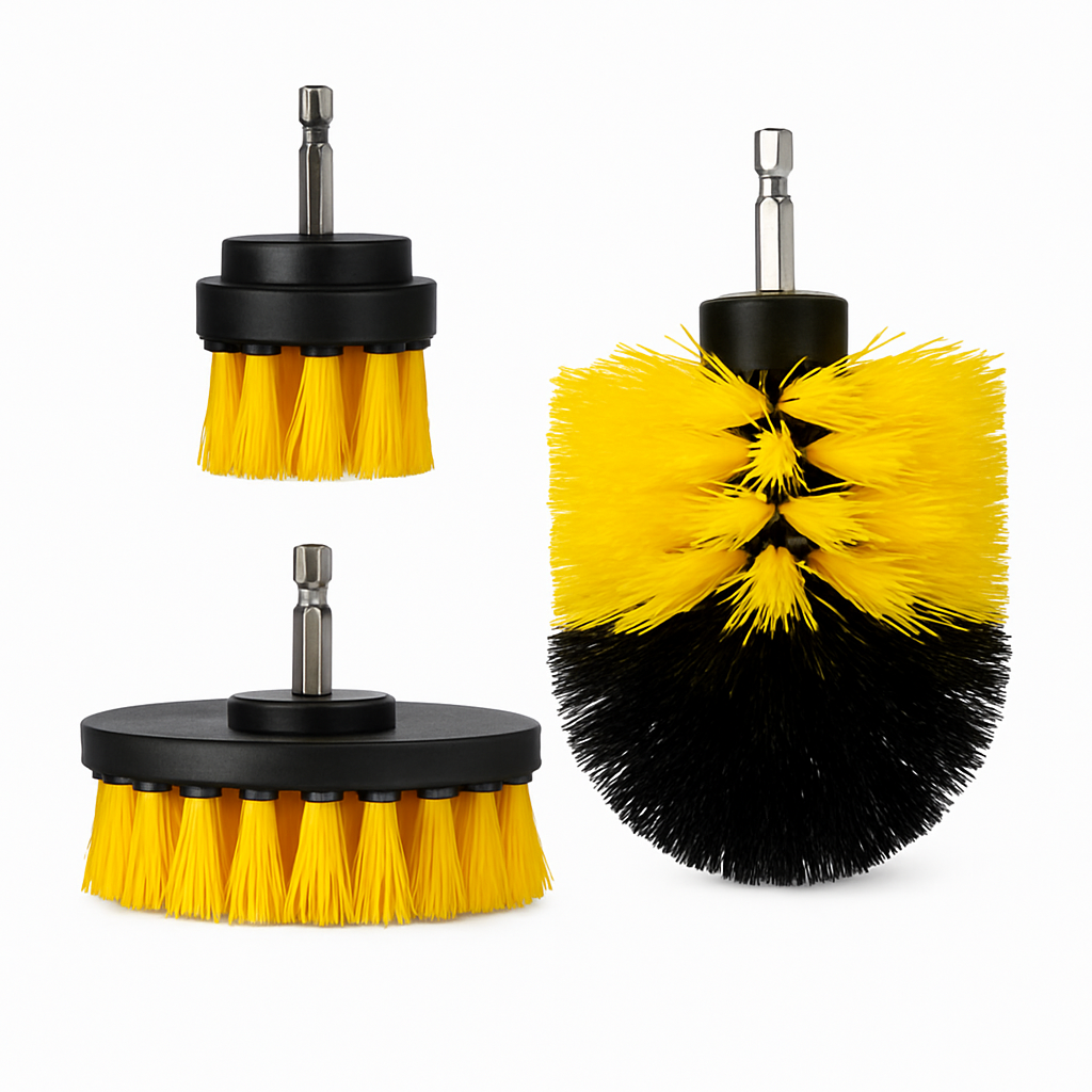 3-Piece Drill Brush Cleaning Set