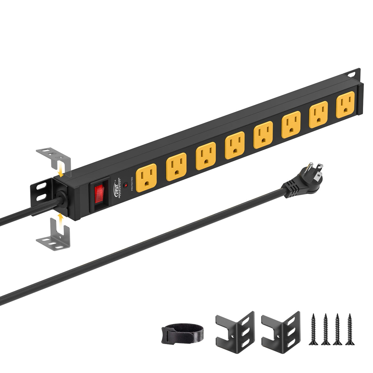 CRST 8-Outlet Heavy-Duty Power Strip