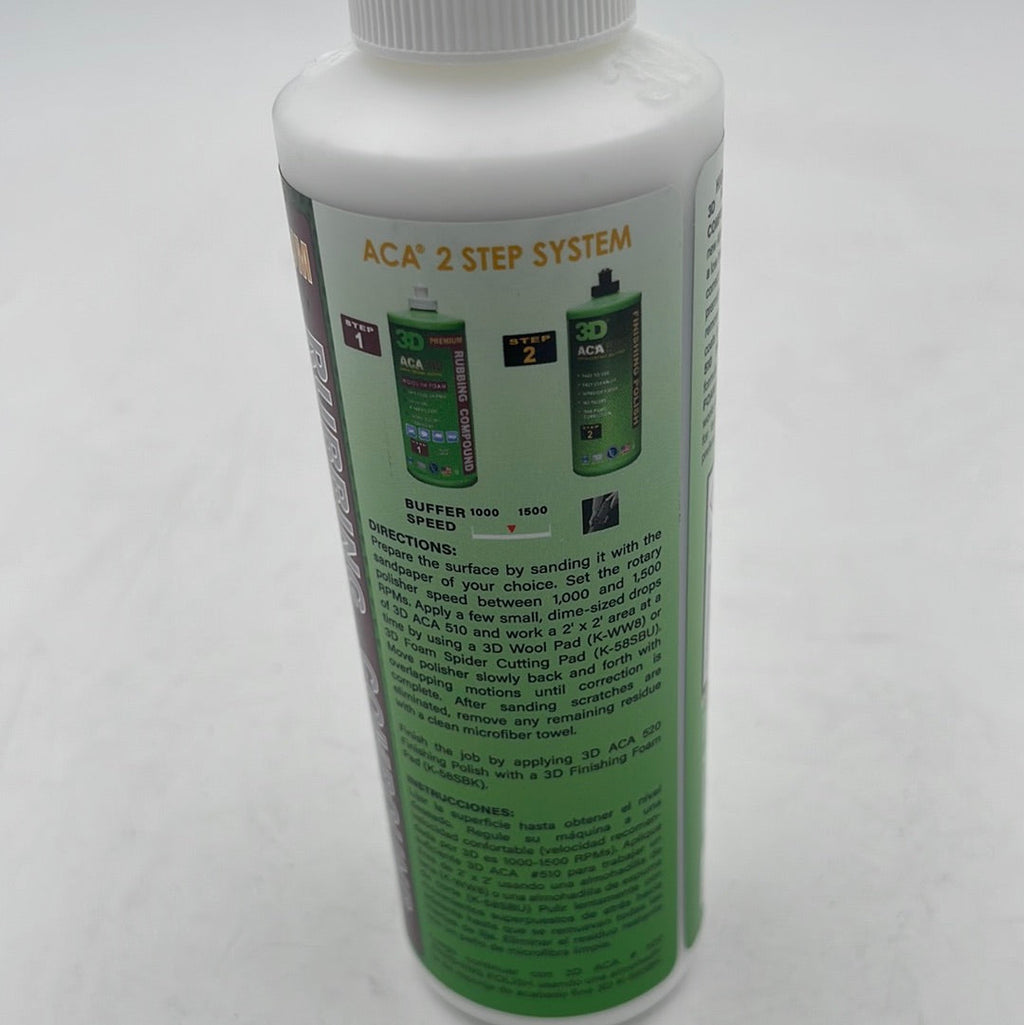 3D ACA 510 Rubbing Compound 8 oz