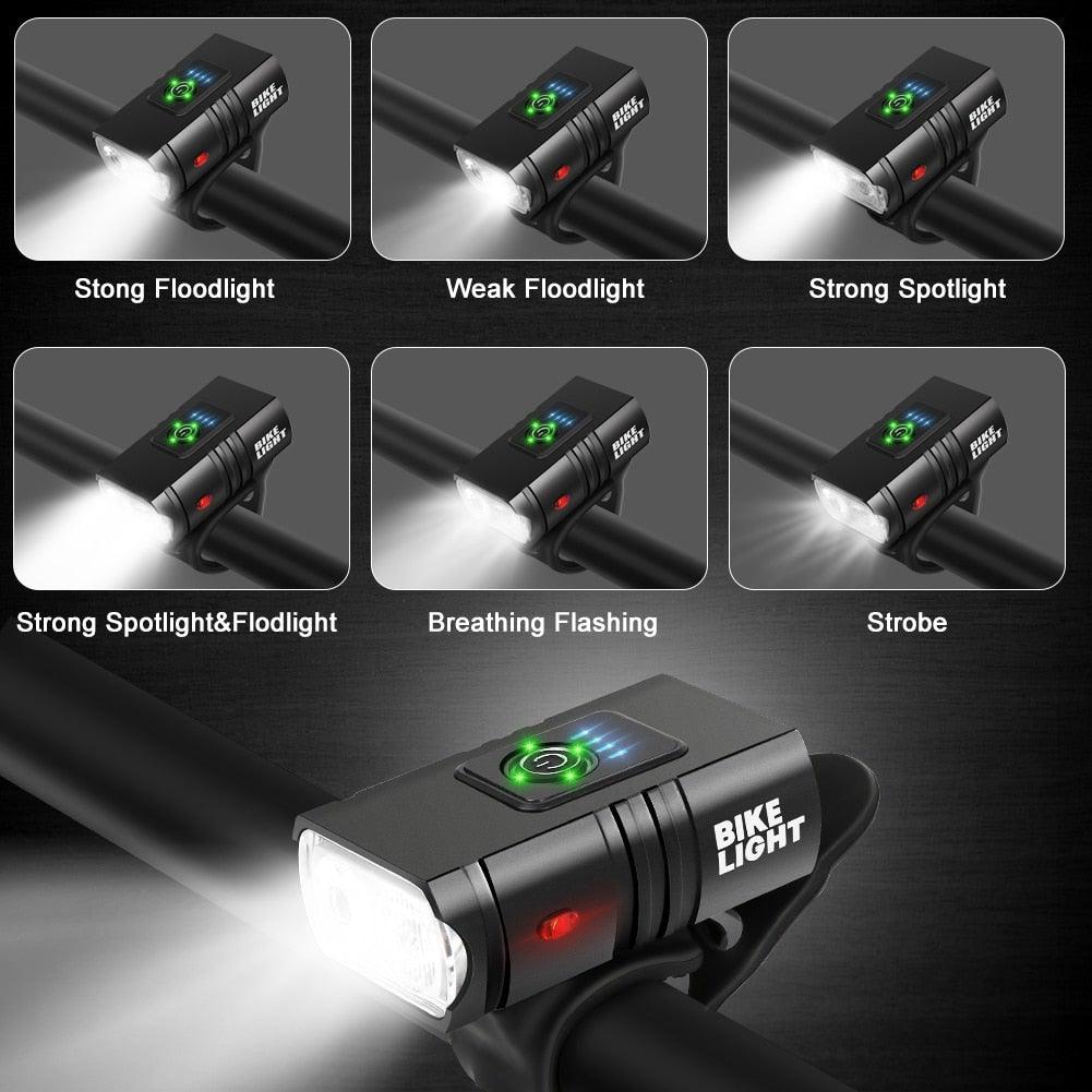 1000-Lumen USB Rechargeable Bike Light