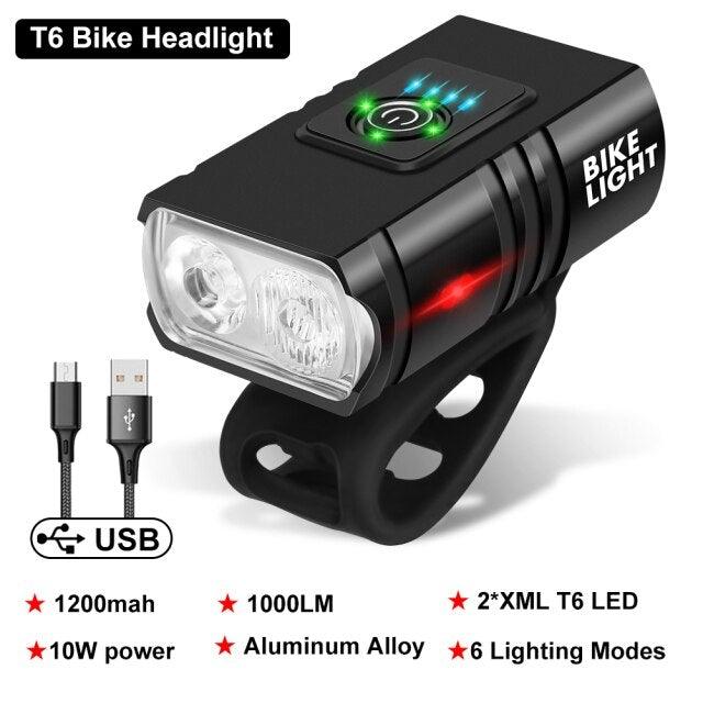 1000-Lumen USB Rechargeable Bike Light