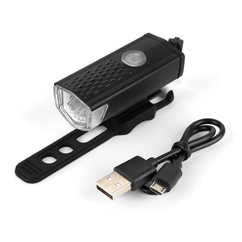 Rechargeable 300-Lumen Bike Light Set