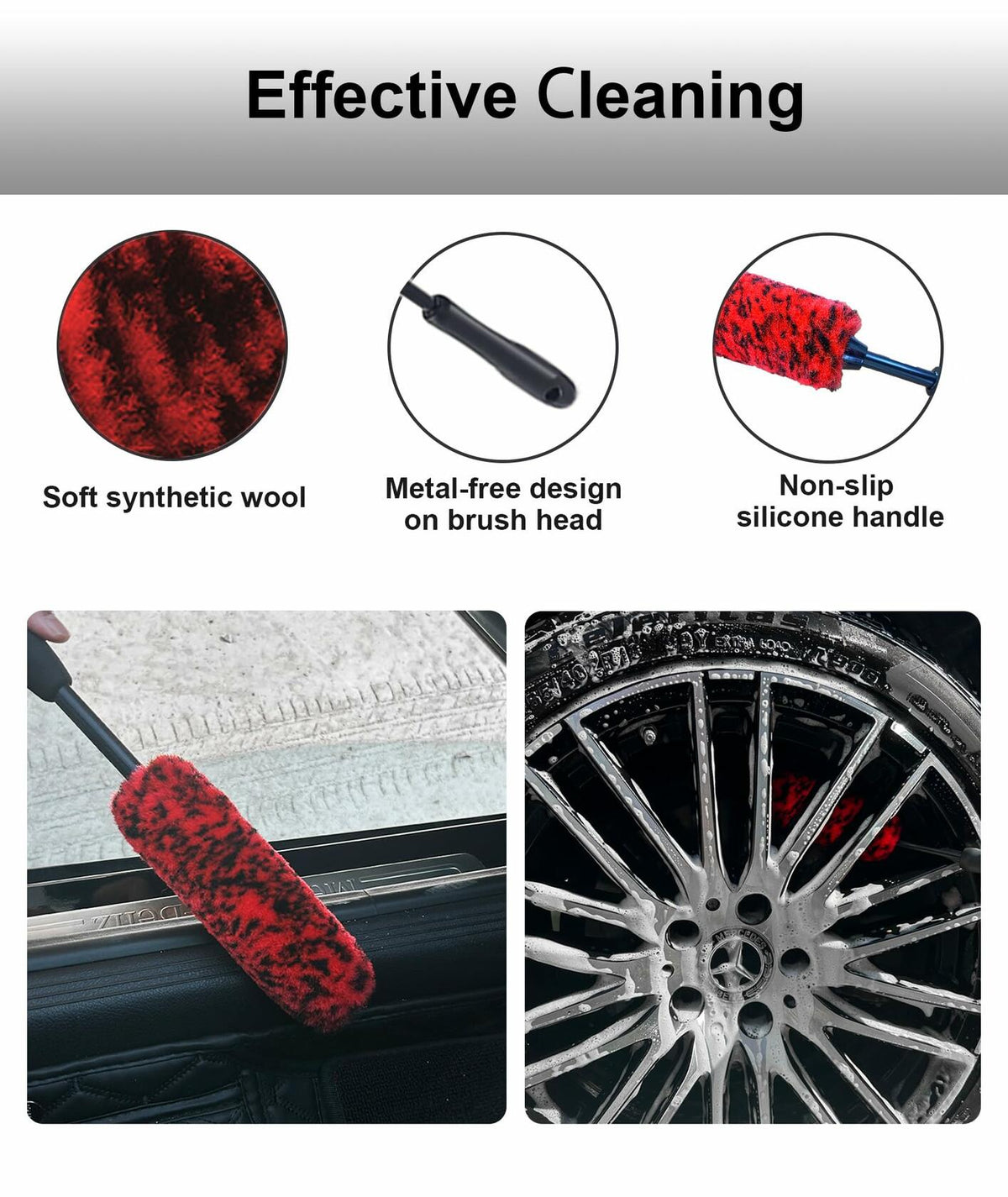 YILANBON Soft Wheel Brush – 2 Pack