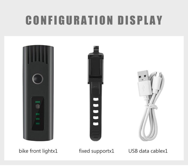 Smart USB Rechargeable Bike Light Set