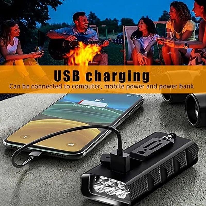 3-LED Rechargeable Bike Headlight