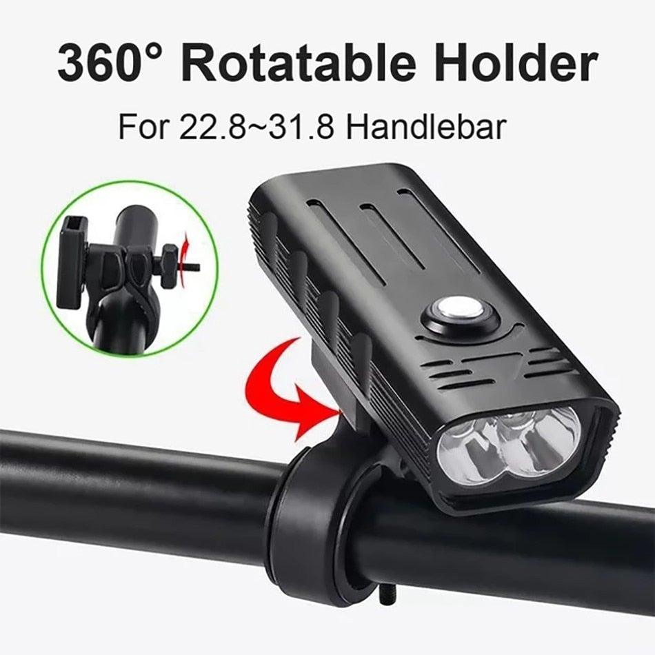 3-LED Rechargeable Bike Headlight