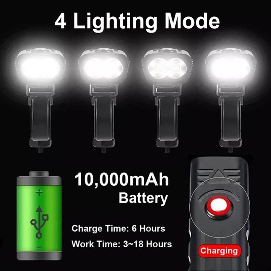 3-LED Rechargeable Bike Headlight